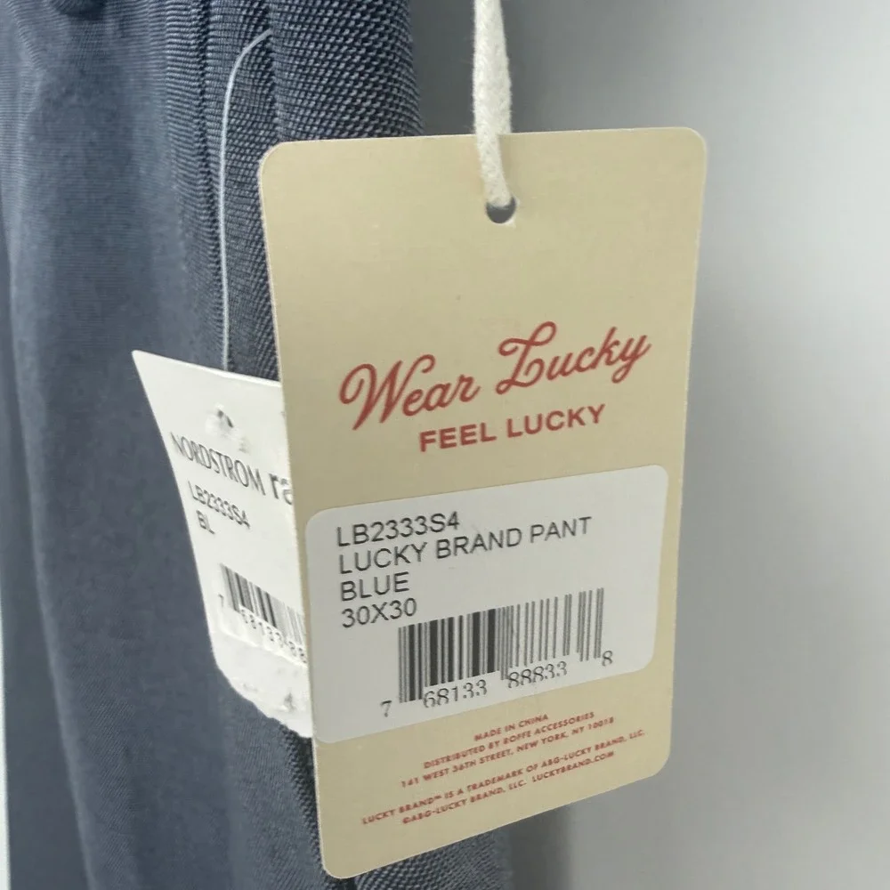 Lucky Brand Mens Modern Fit Blue Dress Pants Trousers 30x30 NWT LB2333S4